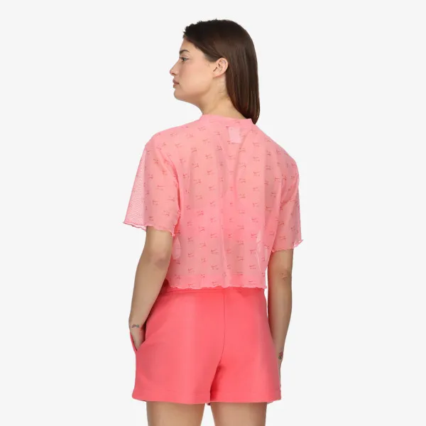 NIKE T-SHIRT W NSW AIR AOP MESH SS CROP TOP 