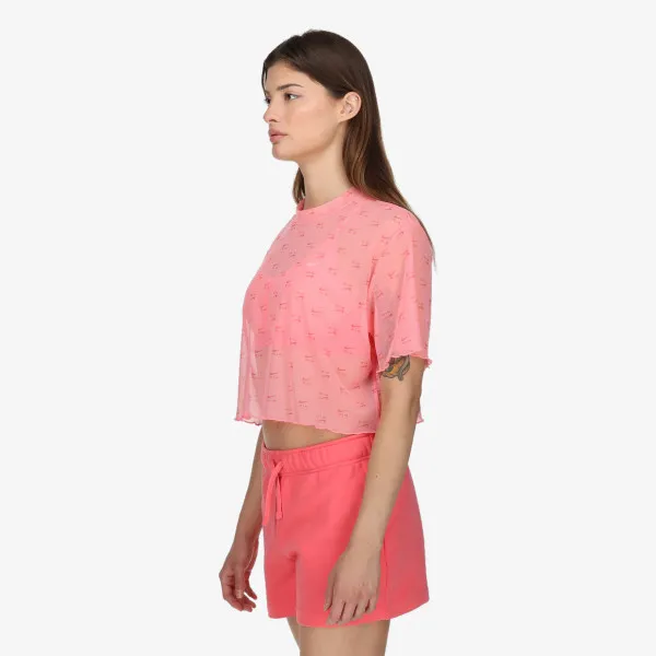 NIKE T-SHIRT W NSW AIR AOP MESH SS CROP TOP 