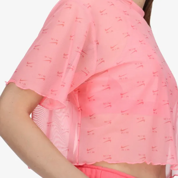 NIKE T-SHIRT W NSW AIR AOP MESH SS CROP TOP 