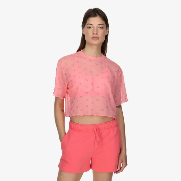 NIKE T-SHIRT W NSW AIR AOP MESH SS CROP TOP 