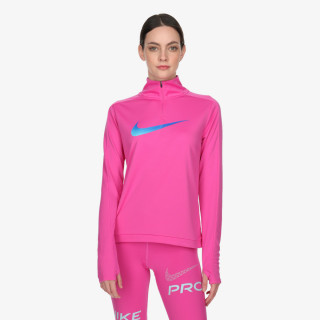 NIKE MAJICA DUGIH RUKAVA S POLU PATENTOM Dri-FIT Swoosh 