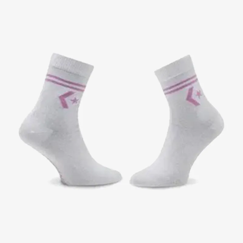 Converse 2PP STAR CHEVRON DOUBLE STRIPE ANKLET, F