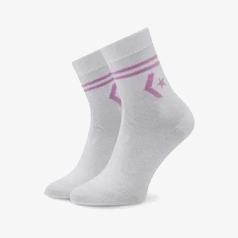 Converse 2PP STAR CHEVRON DOUBLE STRIPE ANKLET, F