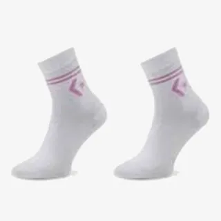 Converse 2PP STAR CHEVRON DOUBLE STRIPE ANKLET, F