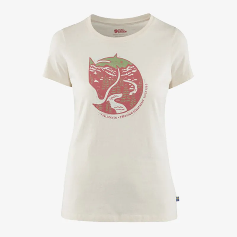 Fjallraven Arctic Fox Print T-shirt W / Arctic Fox 