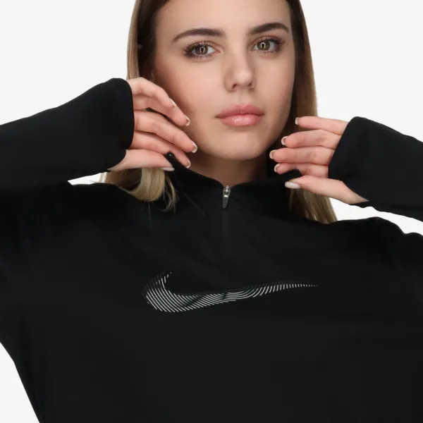 Nike Majica dugih rukava s polu patentom Dri-FIT Swoosh 