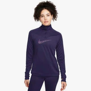 NIKE MAJICA DUGIH RUKAVA S POLU PATENTOM Dri-FIT Swoosh 