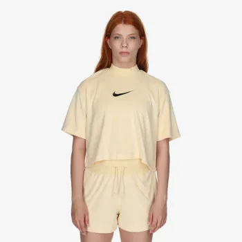 NIKE T-SHIRT NIKE T-SHIRT W NSW MOCK SS TEE TRRY MS 