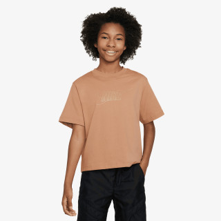 NIKE T-SHIRT G NSW TEE BOXY METALLIC HBR 