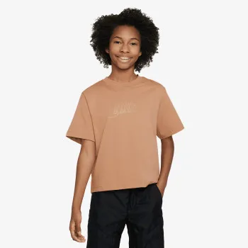 NIKE T-SHIRT G NSW TEE BOXY METALLIC HBR 