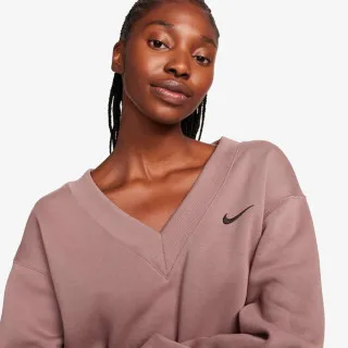 Nike W NSW PHNX FLC CROP VNECK 