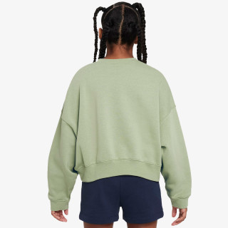 NIKE MAJICA BEZ KRAGNE G NSW TREND FLC CREW PRNT 