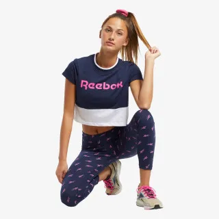 Reebok TE Linear Logo Crop Tee 