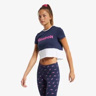 Reebok TE Linear Logo Crop Tee 