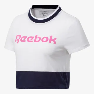 Reebok TE Linear Logo Crop Tee 