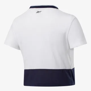 Reebok TE Linear Logo Crop Tee 