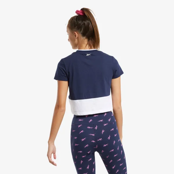Reebok TE Linear Logo Crop Tee 