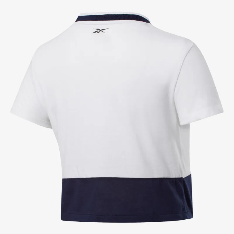 Reebok TE Linear Logo Crop Tee 
