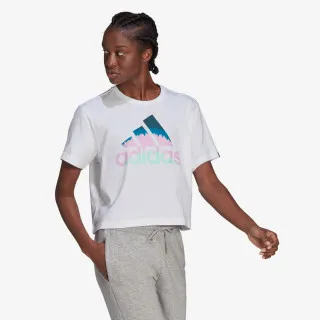 adidas FARM RIO TIE-DYE-INSPIRED GRAPHIC CROPPED 