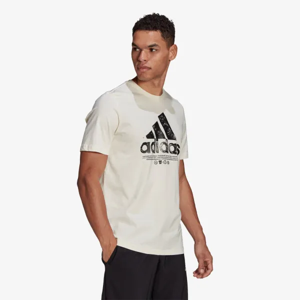 adidas T-shirt RECYCLED COTTON LOGO GRAPHIC  