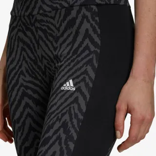 adidas HIGH RISE SPORT ZEBRA CAPRI 
