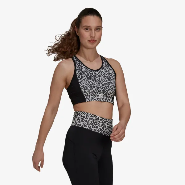 adidas Top FARM PRINT 3-STRIPES SPORTS CROP 