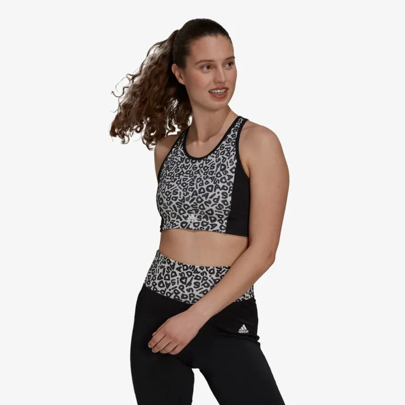 adidas FARM PRINT 3-STRIPES SPORTS CROP 