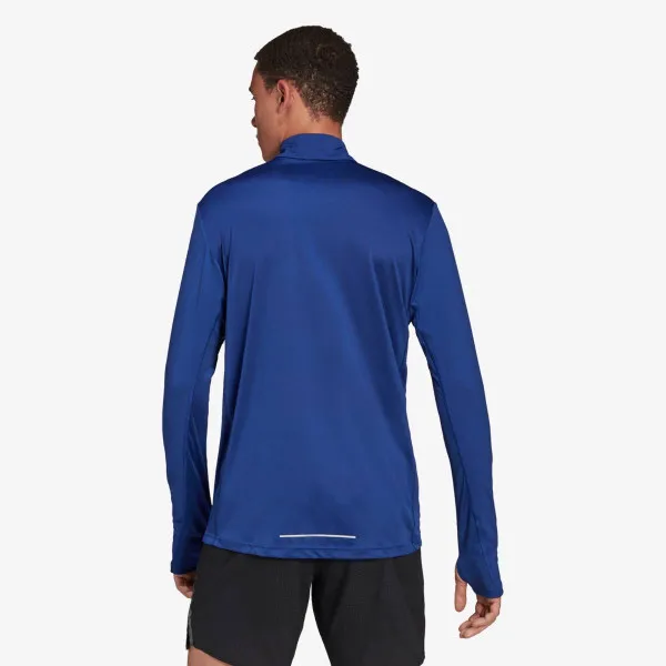 adidas Majica s kapuljačom s polu patentom OWN THE RUN 1/2 ZIP LONG SLEEVE 