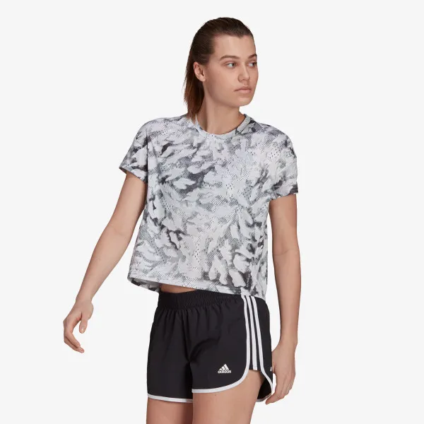 adidas T-shirt FAST SPLIT ALL OVER PRINT 