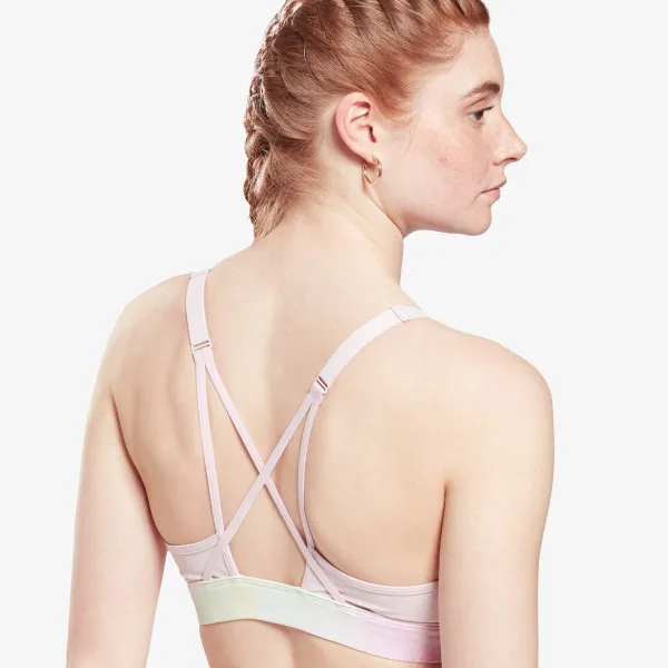 Reebok Grudnjak SR Lux Strappy Bra-Distorted Film 