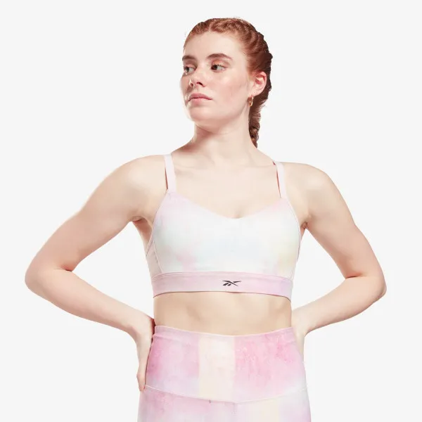 Reebok SR Lux Strappy Bra-Distorted Film 