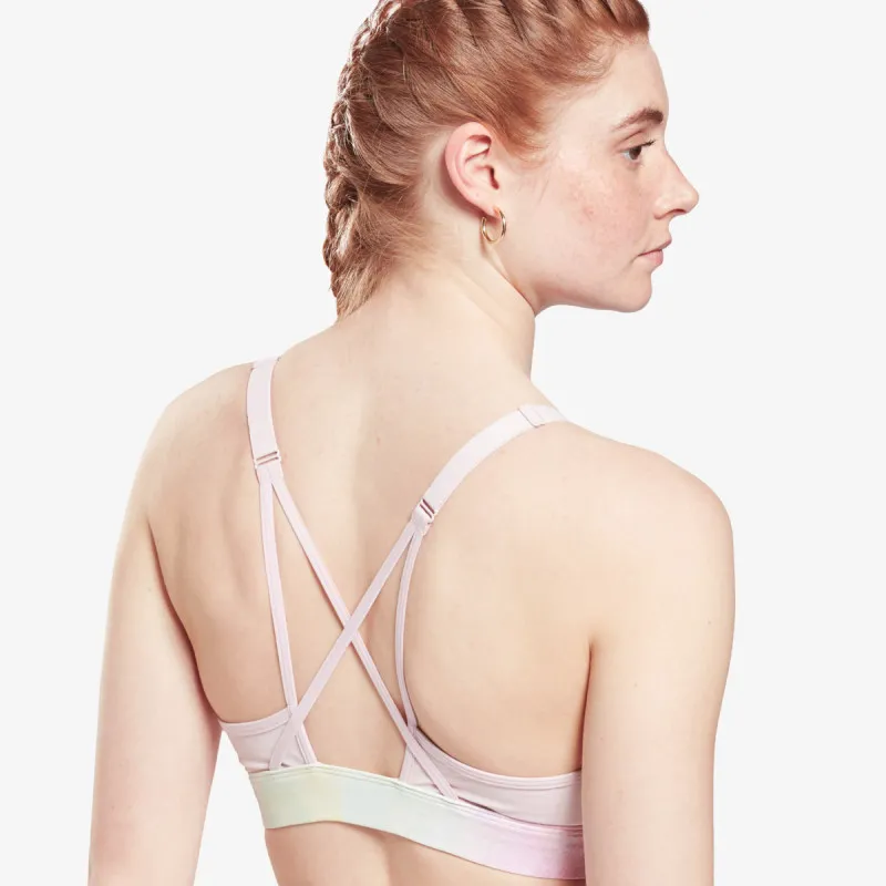 Reebok SR Lux Strappy Bra-Distorted Film 