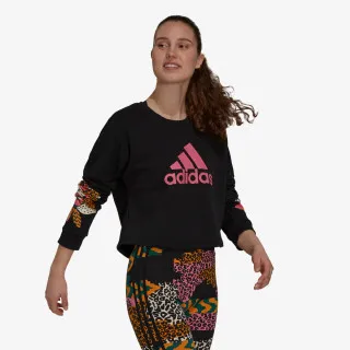 adidas FARM PRINT LOOSE CROPPED LOGO 