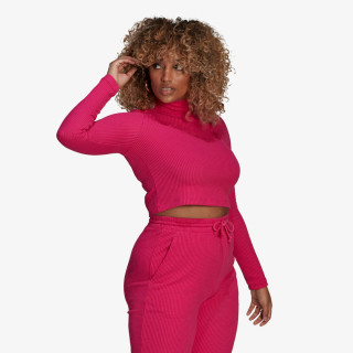 T-SHIRT CROPPED RIB LS 
