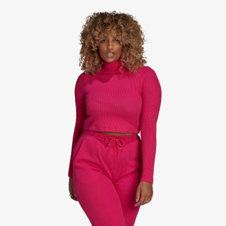 T-SHIRT CROPPED RIB LS 
