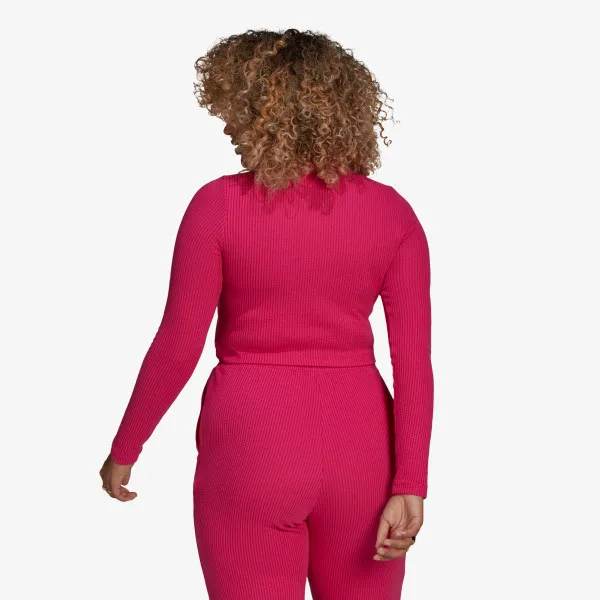 T-SHIRT CROPPED RIB LS 