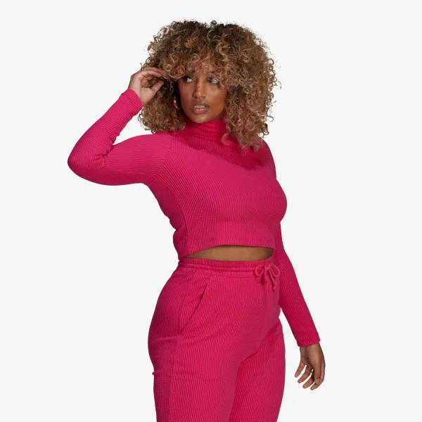 T-SHIRT CROPPED RIB LS 