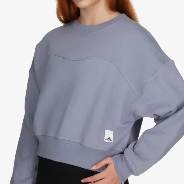 adidas MAJICA BEZ KRAGNE Lounge Fleece 