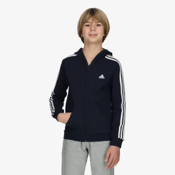 adidas Majica s kapuljačom s patentom Essentials 3-Stripes 
