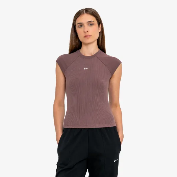 Nike W NSW CHILL KNIT RIB SS TOP 