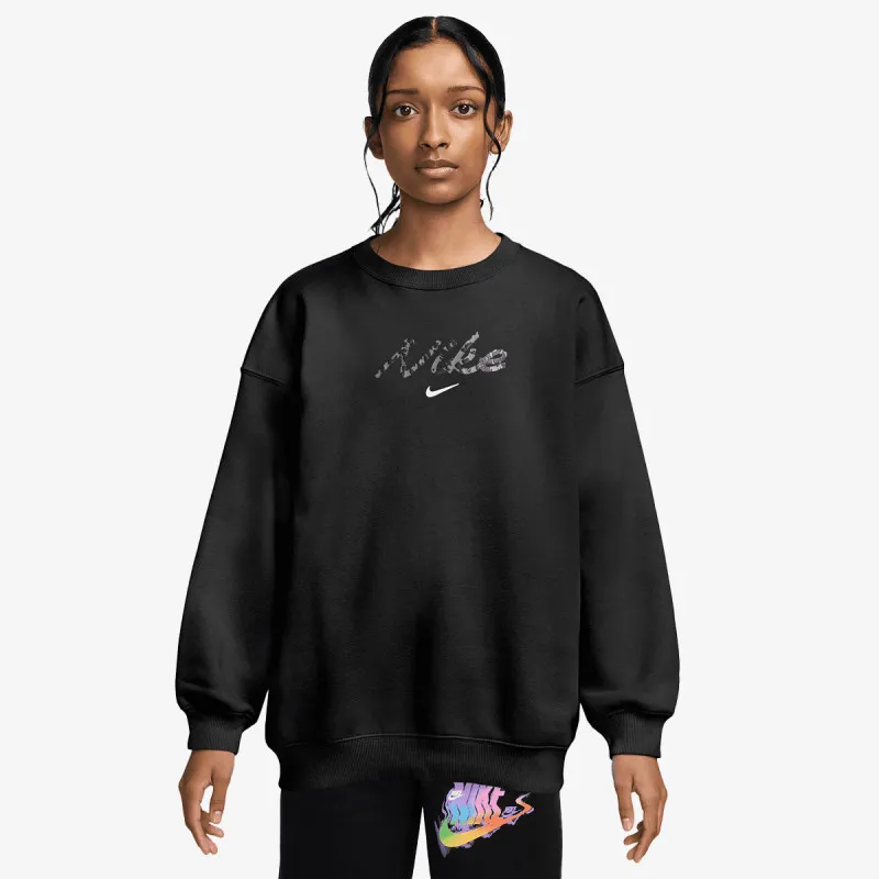 Nike G NSW STDIO FLC OVRSZD CRW AOP 