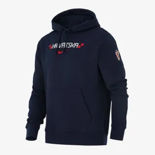 Nike CRO M NK PO CLUB HOODIE FT-OBSIDIAN/WHIT 