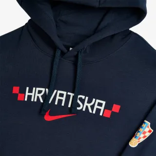 Nike CRO M NK PO CLUB HOODIE FT-OBSIDIAN/WHIT 
