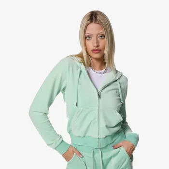 Majica dugih rukava s patentom ZIP THROUGH HOODIE WITH  ZIP PULL &  JC 