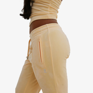 Hlače VELOUR TRACK PANT WITH DIAMANTE BRANDIN 