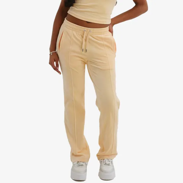 HLAČE VELOUR TRACK PANT WITH DIAMANTE BRANDIN 