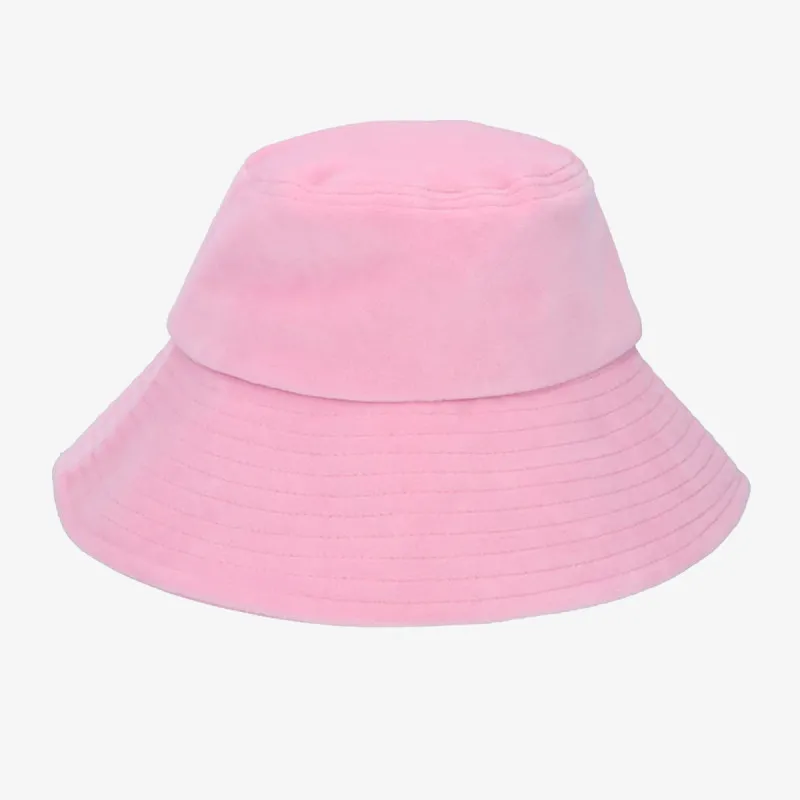 VELOUR LONG BRIM BUCKET HAT 
