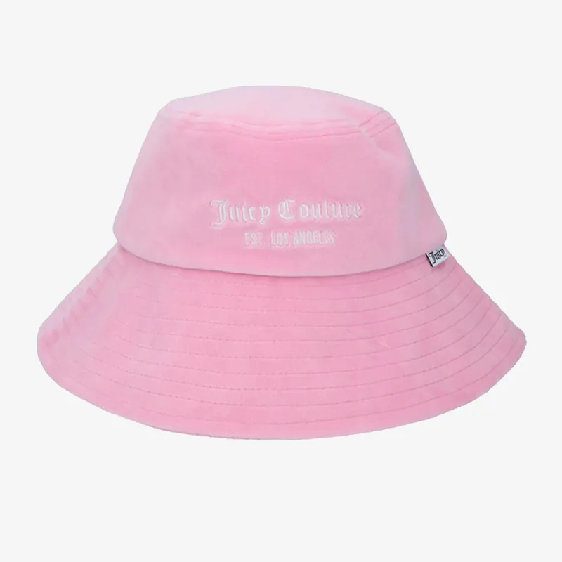 VELOUR LONG BRIM BUCKET HAT 