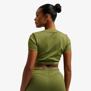 RAYON RIB SHORT SLEEVE TOP 