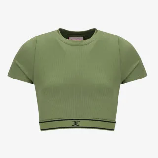 RAYON RIB SHORT SLEEVE TOP 